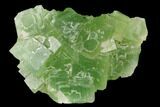 Light-Green, Cubic Fluorite Crystal Cluster - Morocco #174002-1